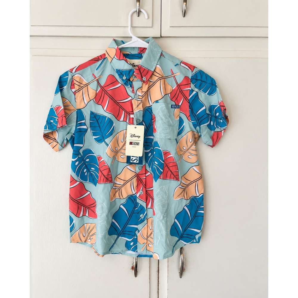 RSVLTS Disney Moana Wayfinder Youth Shirt Medium KUNUFLEX Short Sleeve NWT
